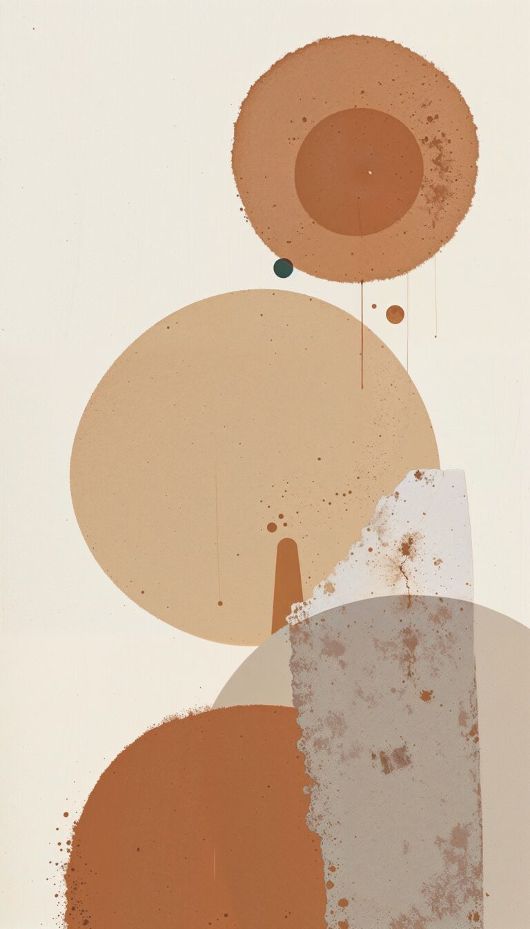 Earth_Tone_Abstract_Shapes_Soft_Clay_Sand_Stone_Minimal_Boho_Style_mobile_phone_wallpaper_HD