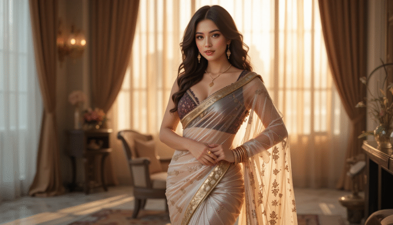 elegant_woman_in_sheer_gold_sari_with_red_blouse_posing_in_luxurious_living_room_soft_sunset_lighting_royal_indo_western_fusion_fashion_glamorous_styling_and_jewelry