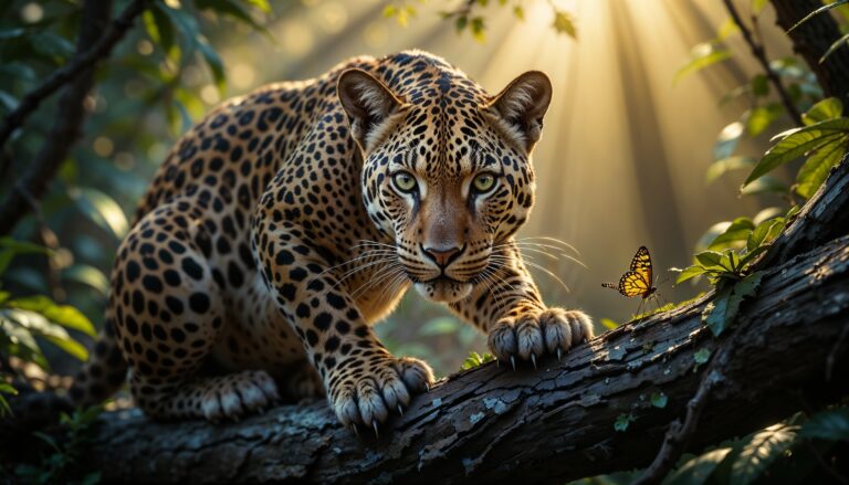 wild_leopard_close_up_jungle_habitat_ultra_realistic_4K_wallpaper_golden_green_eyes_detailed_spotted_fur_tree_branch_morning_light_photorealism_national_geographic_style_wildlife_photography