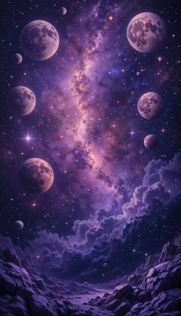Celestial_Aesthetic_With_Planets_Stars_Moons_And_Galaxy_Background_mobile_phone_wallpaper_HD