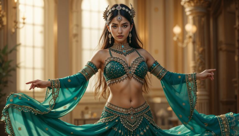 Curvy_Belly_Dancer_Arabic_Model_In_Traditional_Costume_Hyper_Realistic_4K_Photo_Realism_mobile_phone_wallpaper_HD