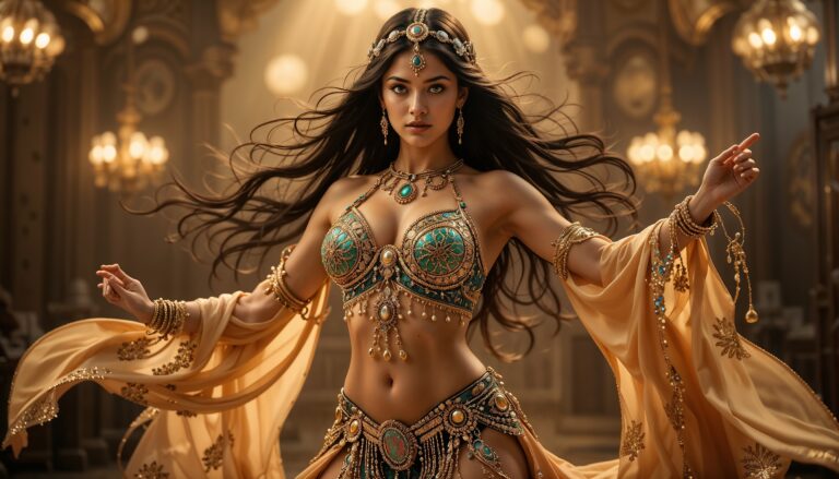 Curvy_Belly_Dancer_Arabic_Model_In_Traditional_Costume_Ultra_Realistic_4K_Photo_Realism_mobile_phone_wallpaper_HD