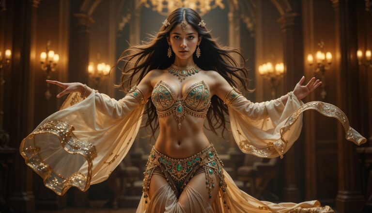 Curvy_Belly_Dancer_Arabic_Model_In_Traditional_Costume_Ultra_Realistic_4K_Photo_Realism_mobile_phone_wallpaper_HD