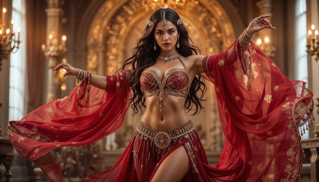 Curvy_Belly_Dancer_Arabic_Model_In_Traditional_Middle_Eastern_Costume_4K_Hyper_Realistic_Photo_Realism_mobile_phone_wallpaper_HD