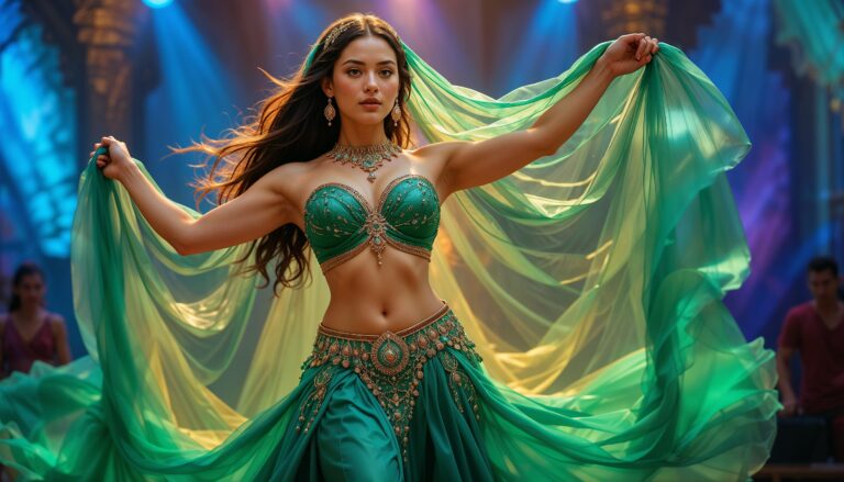 Emerald_Green_Belly_Dancer_With_Voluptuous_Figure_Hips_42_Waist_30_Chest_40_Performing_On_Stage_With_Arabic_Elegance_mobile_phone_wallpaper_HD