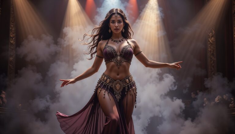 Maroon_Curvy_Belly_Dancer_With_Voluptuous_Figure_Hips_42_Waist_30_Chest_40_Under_Spotlight_Stage_Performance_mobile_phone_wallpaper_HD