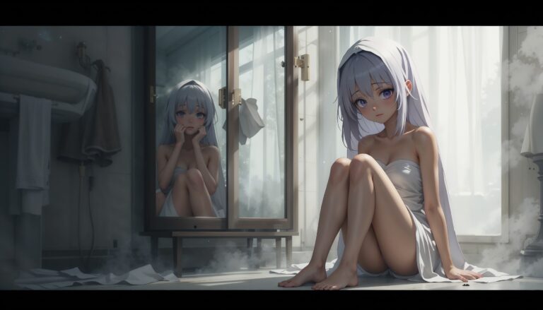 Sad_Anime_Girl_In_Towel_Sitting_On_Bathroom_Floor_With_Tear_Streaks_Image_Of_Sad_Anime