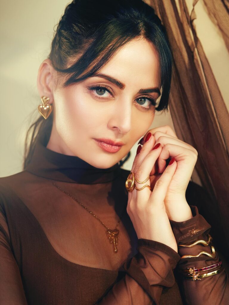 Zoya Afroz Western Sheer Skirt Look Modern Fashion photoshoot brown Bodysuit Style 2026 2