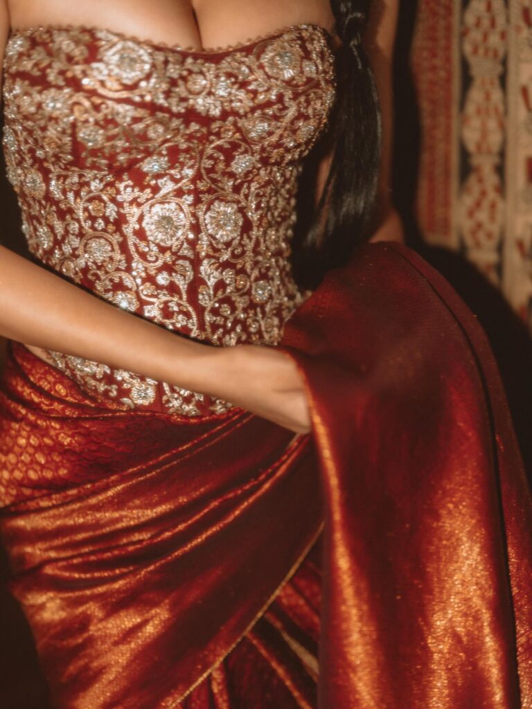 disha patani fashion photoshoot red traditional look