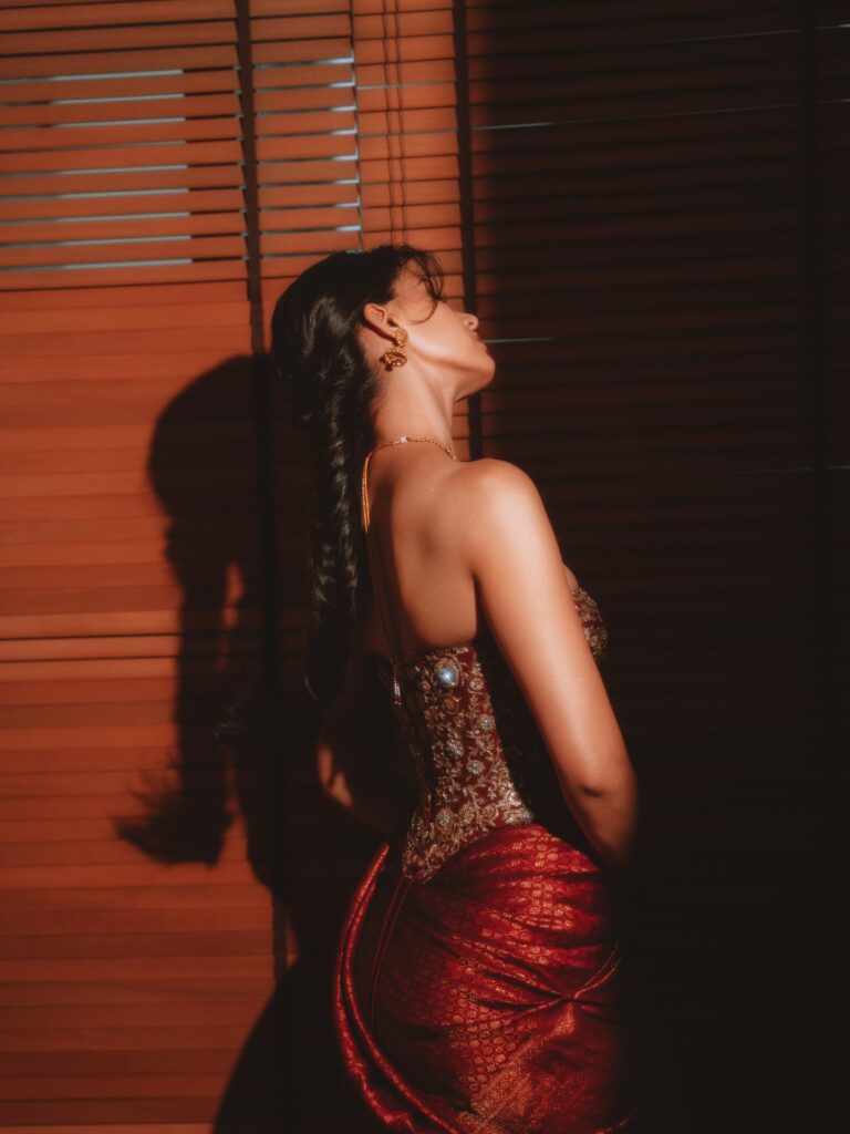 disha patani red designer dress hd images